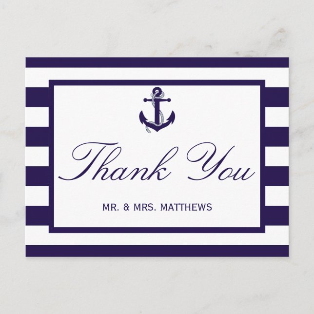 Carte Postale Collection de Mariages de la marine d'Ancres nauti (Devant)