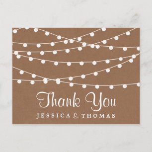 Carte Postale Collection de Mariages Rustic Kraft