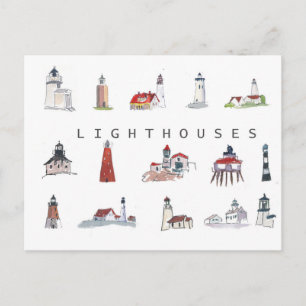 Carte Postale Collection des phares