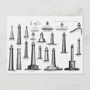 Carte Postale Collection phare vintage