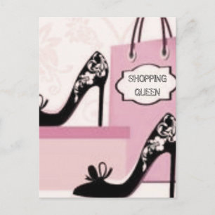 CARTE POSTALE COLLECTION SHOPPING QUEEN