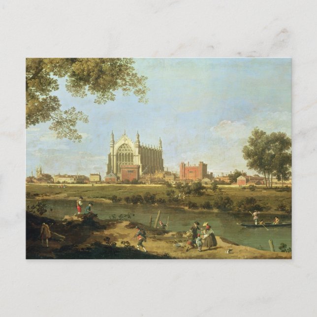 Carte Postale Collège d'Eton, vers 1754 (Devant)