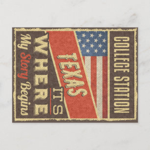 Carte Postale College Station Texas