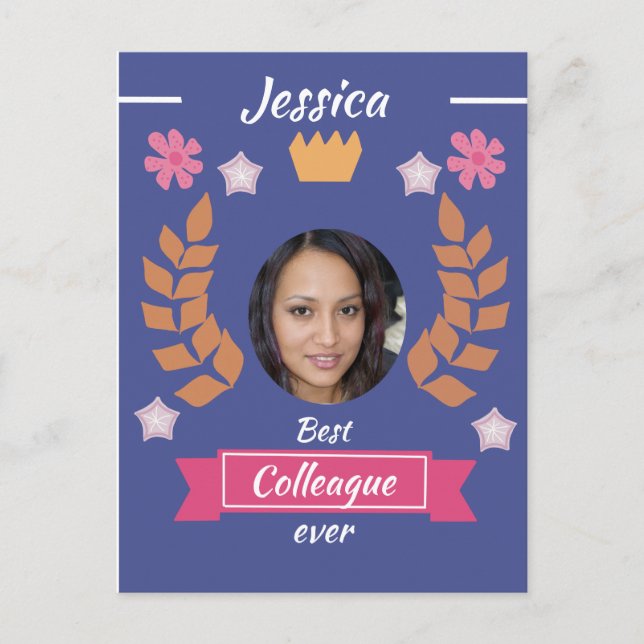 Carte Postale collègue mignon préféré - travail  (Devant)