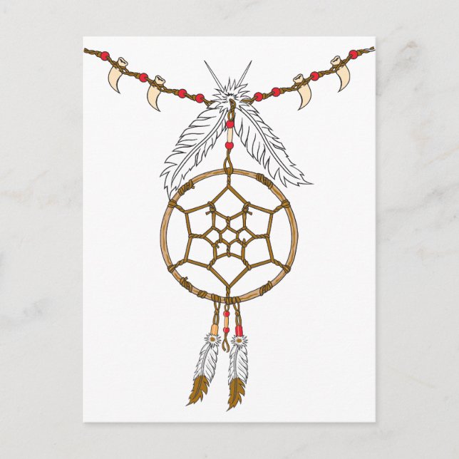 Carte Postale Collier Dream Catcher (Devant)
