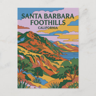 Carte Postale Collines de Santa Barbara Californie