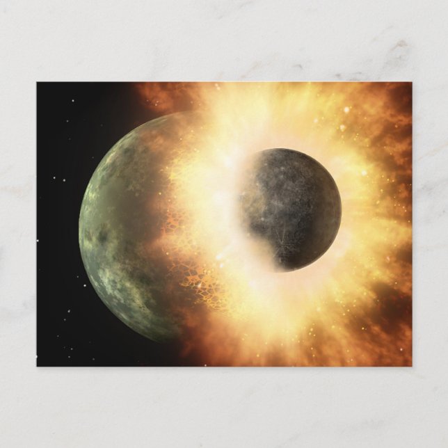 Carte Postale Collision spatiale (Devant)