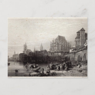 Carte Postale Cologne, gravée par M.J. Sterling