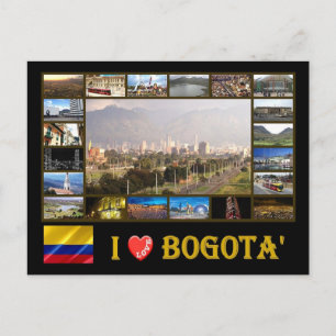 Carte Postale Colombie - I Love Bogotà -