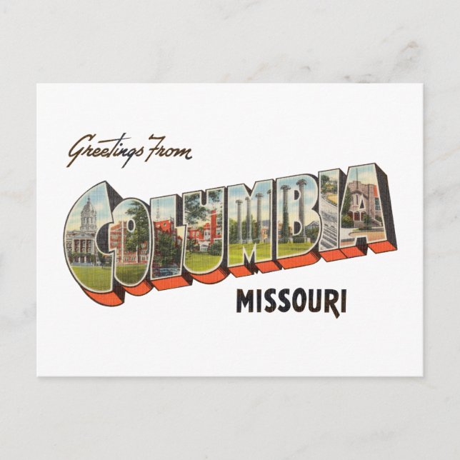 Carte Postale Colombie Missouri (Devant)