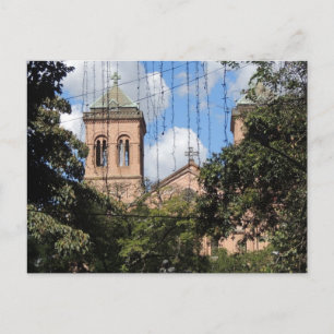 Carte Postale Colombie-Plaza Bolivar-Medellin-Iglesia