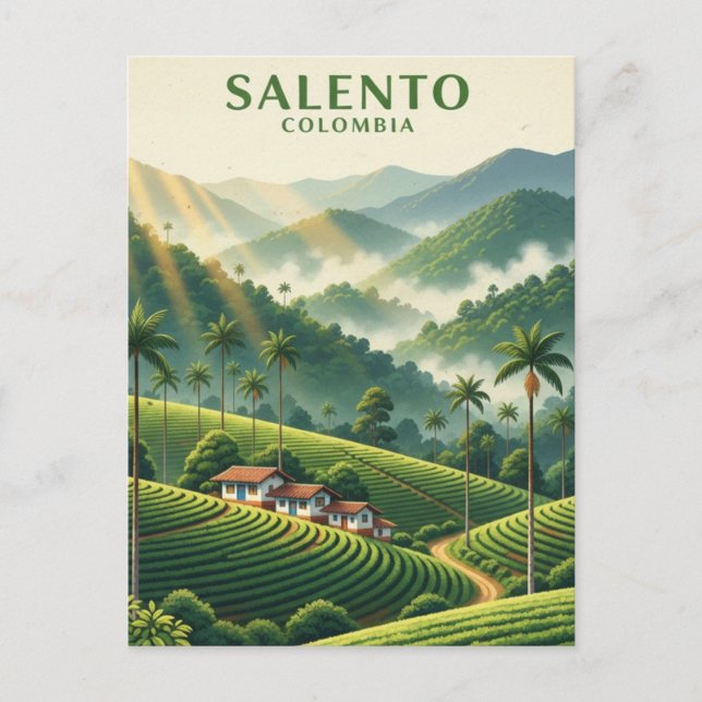 Carte Postale Colombie Salento (Devant)