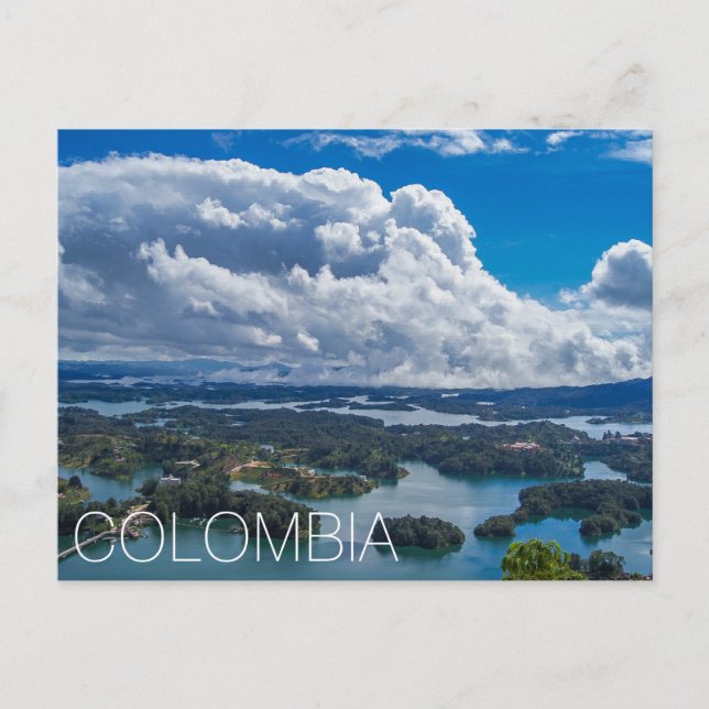 Carte Postale Colombie, (Vue De Piedra del Peñol) (Devant)