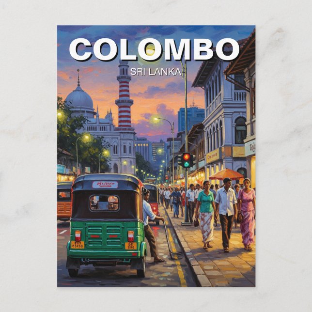 Carte Postale Colombo Sri Lanka (Devant)