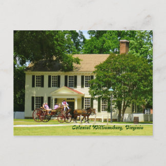 Carte Postale Colonial Williamsburg, Virginia Postcard