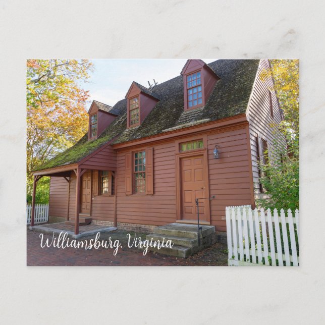 Carte Postale Colonial Williamsburg Virginie (Devant)