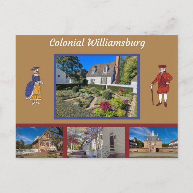 Carte Postale Colonial Williamsburg Virginie (Devant)