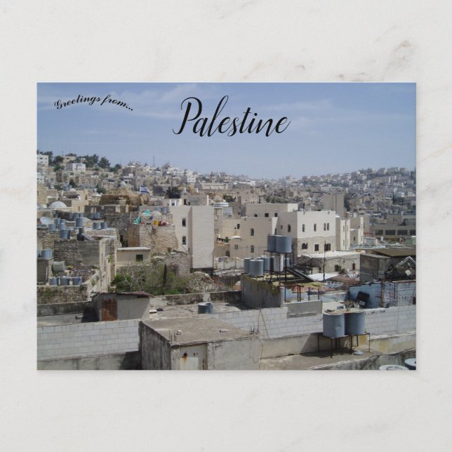 Carte Postale Colonisation israélienne à Hébron Palestine (Devant)