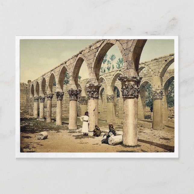 Carte Postale Colonnade de l'ancienne mosquée, Baalbek, Saint La (Devant)