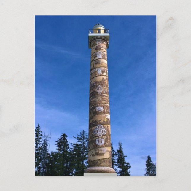 Carte Postale Colonne Astoria, Oregon (Devant)