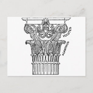 Carte Postale Colonne grecque