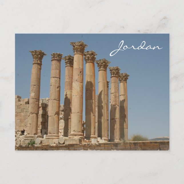 Carte Postale colonne jerash (Devant)