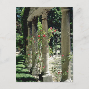 Carte Postale Colonnes blanches et roses - Parc Monceau, France 