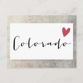 Carte Postale Colorado Love