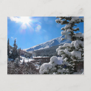 Carte Postale Colorado Montagnes Rocheuses en hiver