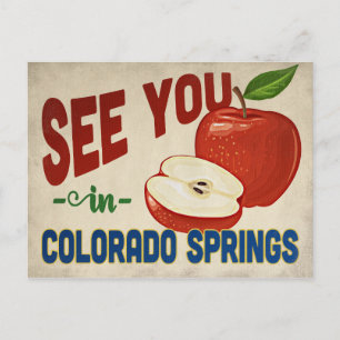 Carte Postale Colorado Springs Colorado Pomme - Vintage voyage