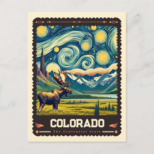Carte Postale Colorado | Vincent Van Gogh inspiré (Devant)
