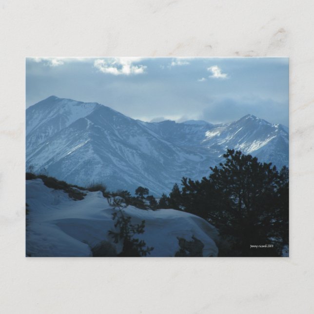 Carte postale Colorado Winter Mountains (Devant)