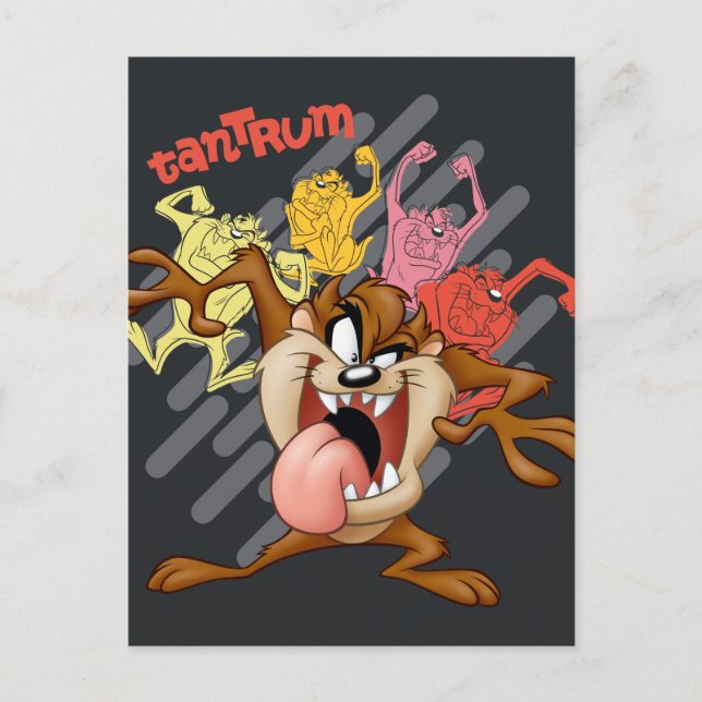 Carte Postale Colorant TAZ™ "Tantrum" (Devant)