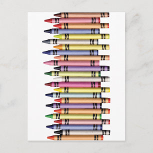 CARTE POSTALE COLORATION DE CRAYONS GRAPHIC DE FOND DE COULEUR