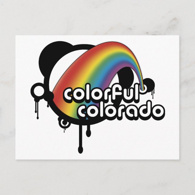 Carte Postale coloré. (Devant)