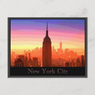 Carte Postale Coloré New York City