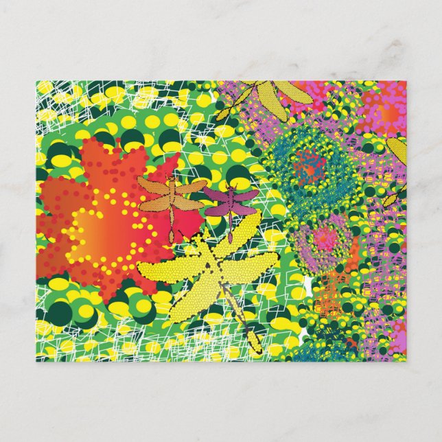 Carte postale colorée du désert (Devant)
