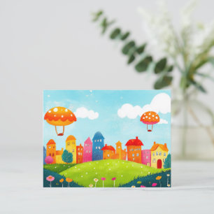 Carte postale Colorée du Village