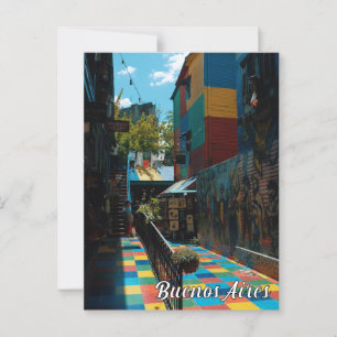 Carte Postale Colorful Buenos Aires Argentine Voyage Photographi