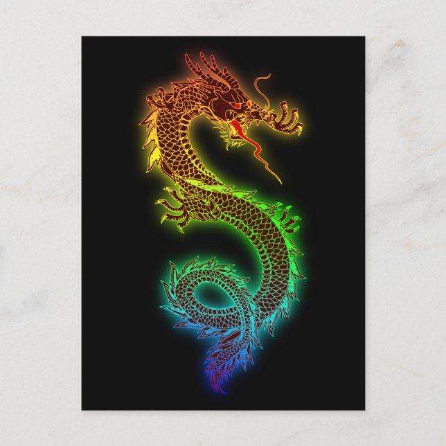 Carte Postale Colorful fierce Drame (Devant)