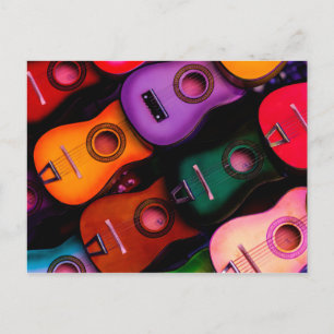 Carte Postale Colorful Guitars