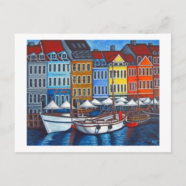 Carte Postale Colors of Nyhavn Postcard (Devant)