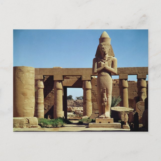 Carte Postale Colosse de Ramsès II : statue debout (Devant)