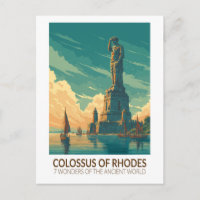 Colosse de Rhodes Sept Merveilles du Monde Art