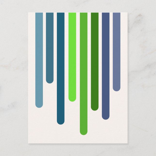 Carte Postale Colour Drips (Spring) (Devant)