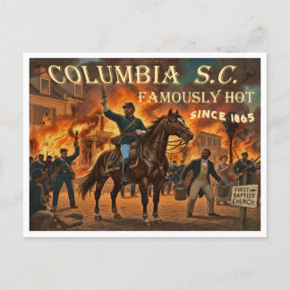 Carte Postale Columbia Caroline du Sud, Célèbre pour sa Chaleur