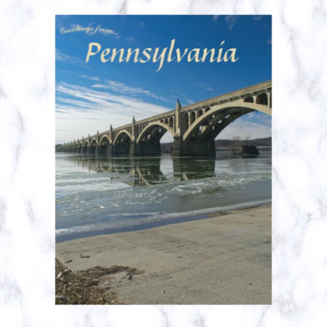 Carte Postale Columbia Wrightsville Bridge Columbia Pennsylvanie (Créateur téléchargé)