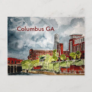 Carte Postale columbus ga georgia riverwalk river walk art, C...