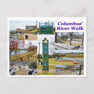 Carte Postale Columbus GA River Walk Postcard
