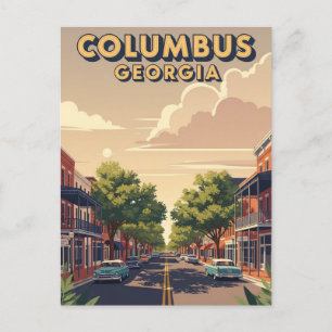 Carte Postale Columbus Georgia Travel